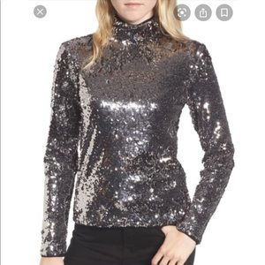 trouve sequin shirt